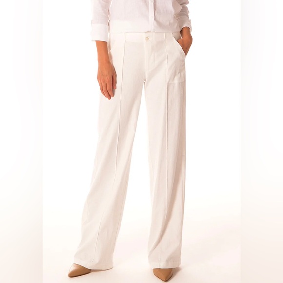 NWT BRENDA BEDDOME Linen Pant - Black - Size 25 - Picture 3 of 13